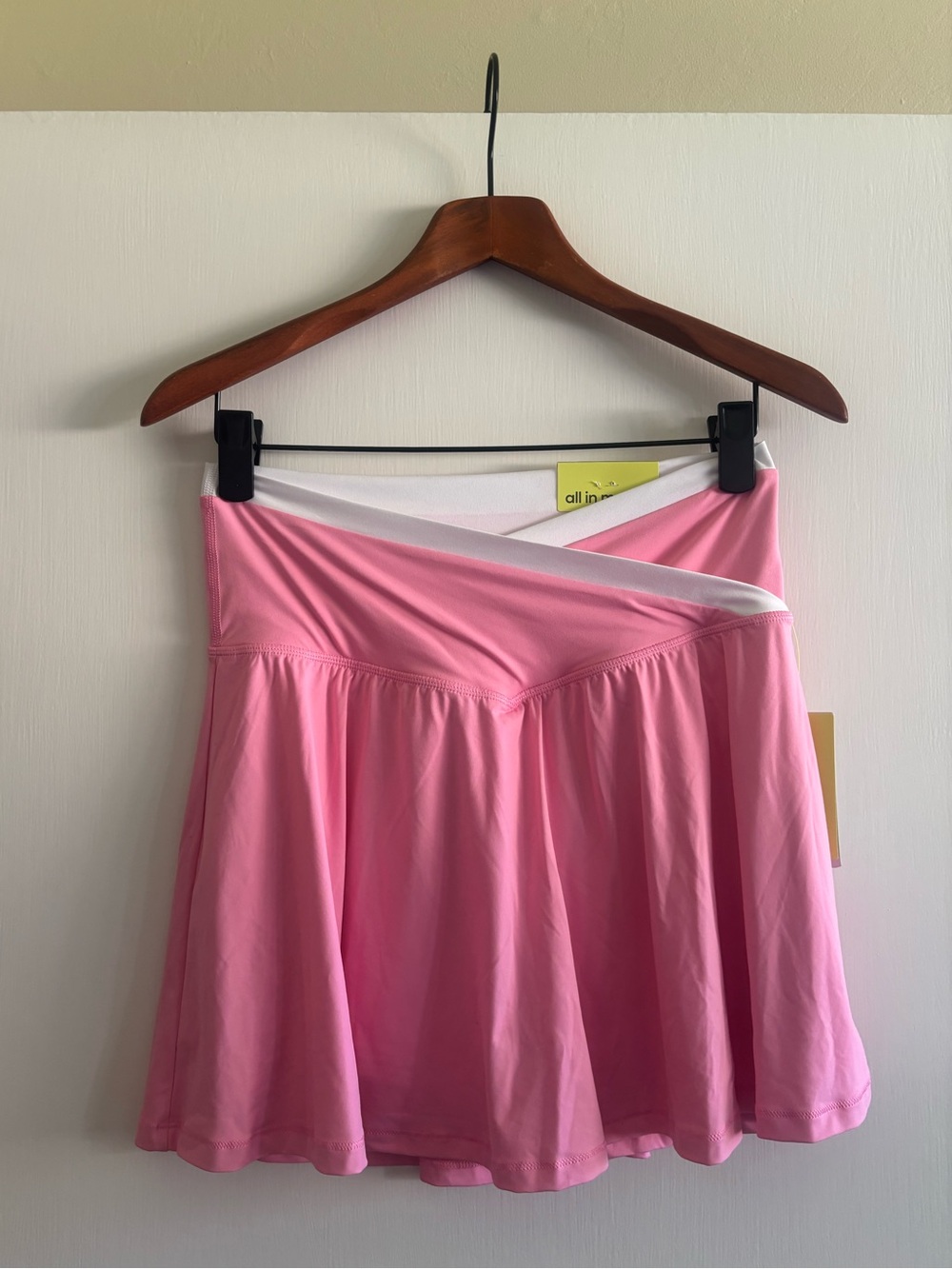 Pink Women's Skort with White Trim